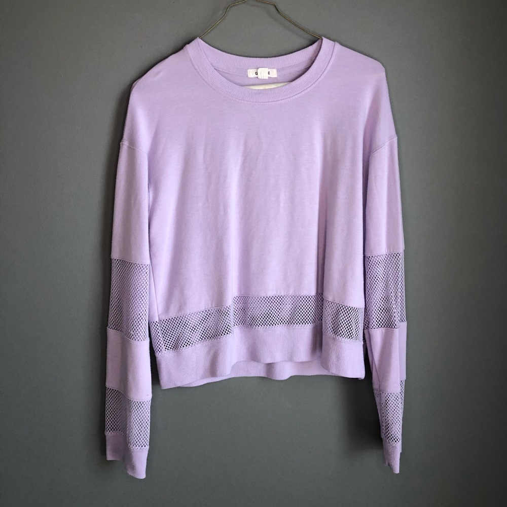 Purple garage sweatshirt